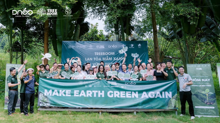Cộng đồng Xanh TreeBoom đã cùng nhau trồng thêm 3.000 cây tại Yên Mông, Hòa Bình